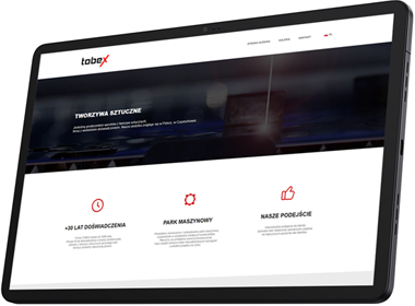 Tobex, strona internetowa, realizacja